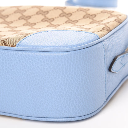 Gucci Monogram Mini Bree Messenger Bag Beige Mineral Blue 9 of 9