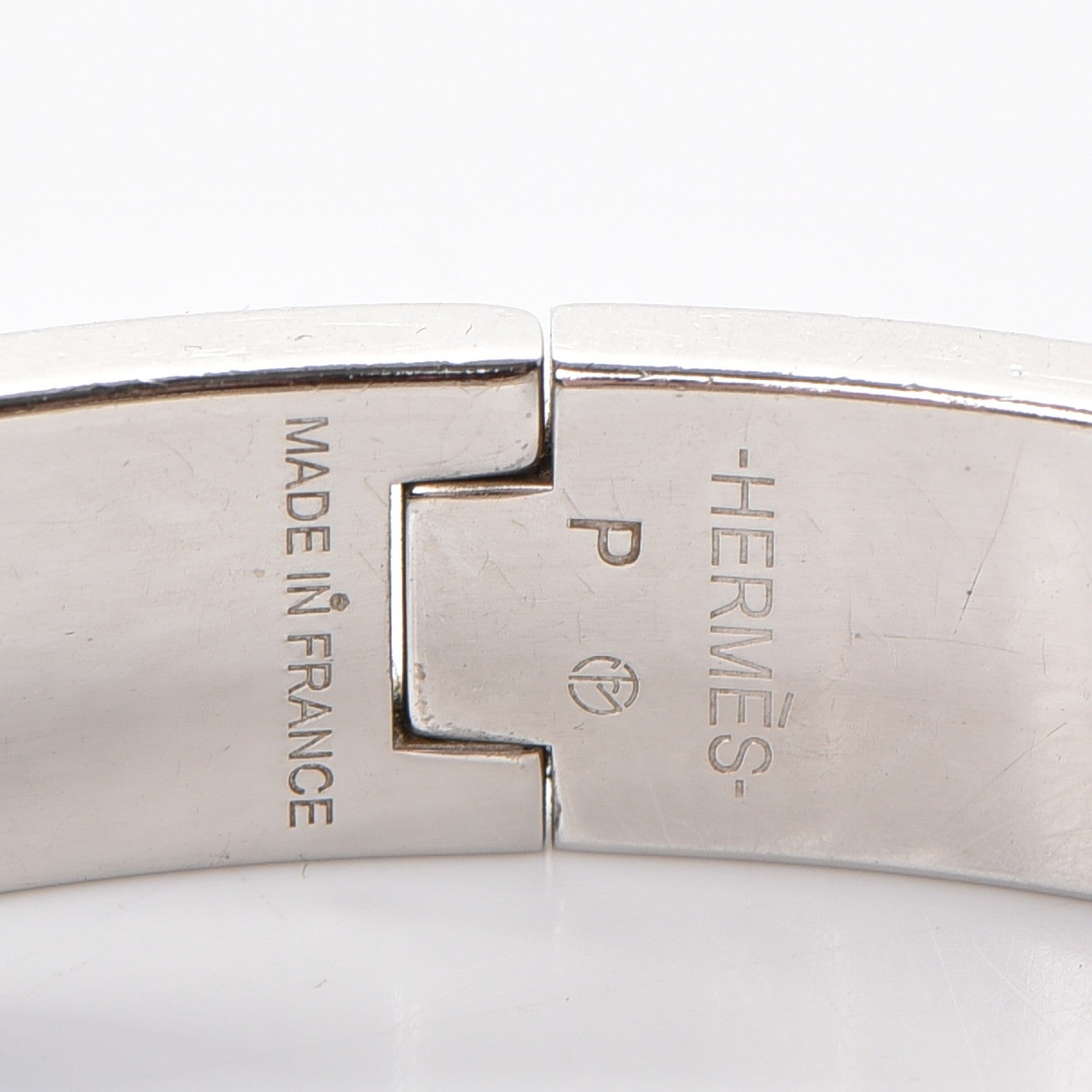Hermes Enamel Narrow Clic Clac H Bracelet PM Orange 4 of 5