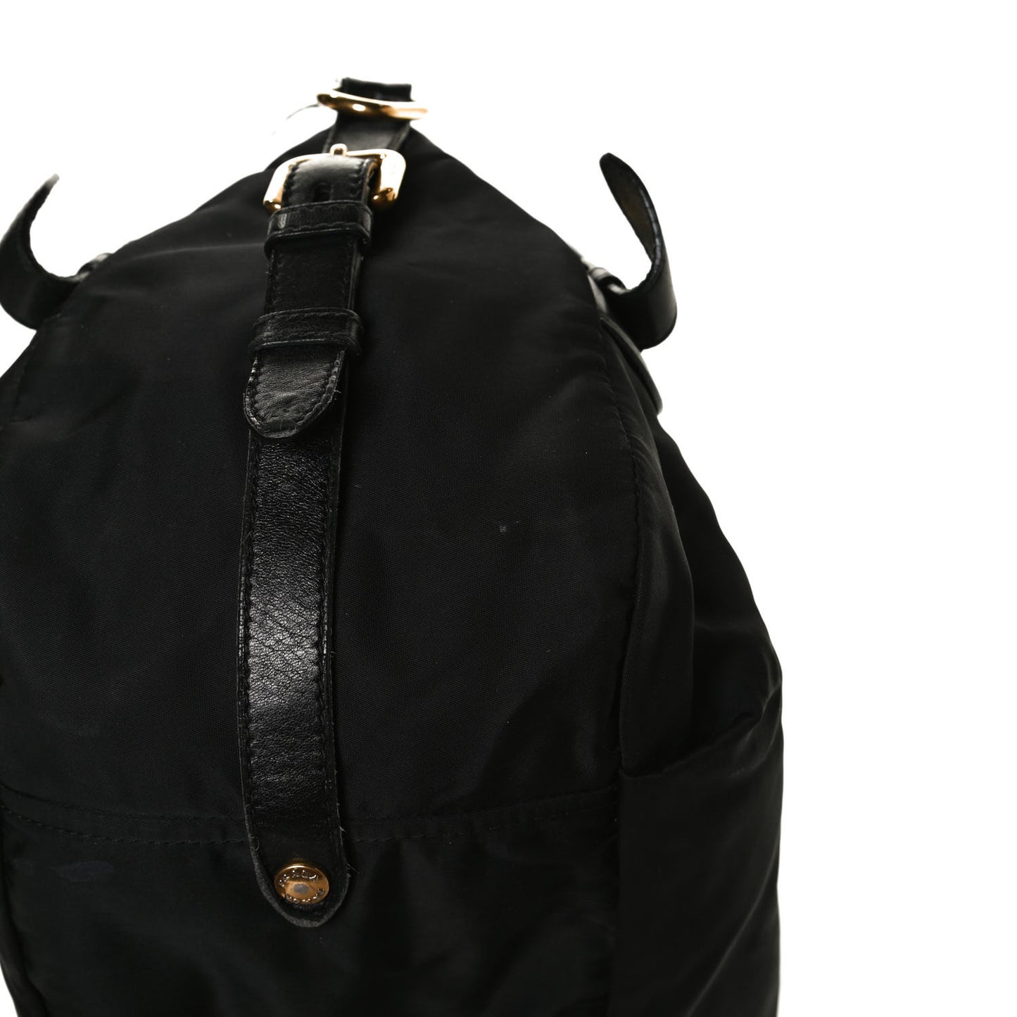 Tessuto Nylon Jacquard Logo Aviator Satchel Black