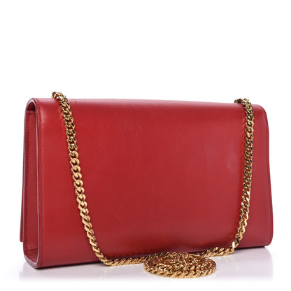 Saint Laurent Smooth Calfskin Medium Classic Monogram Kate Tassel Satchel Lipstick Red 3 of 9