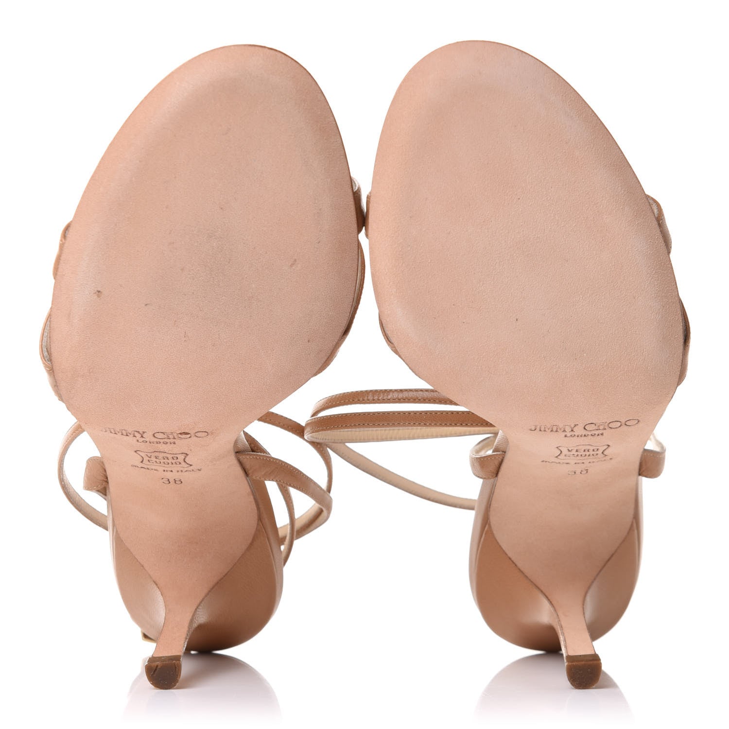 Jimmy Choo Kid Juliet 85 Sandals 38 Camel 5 of 7
