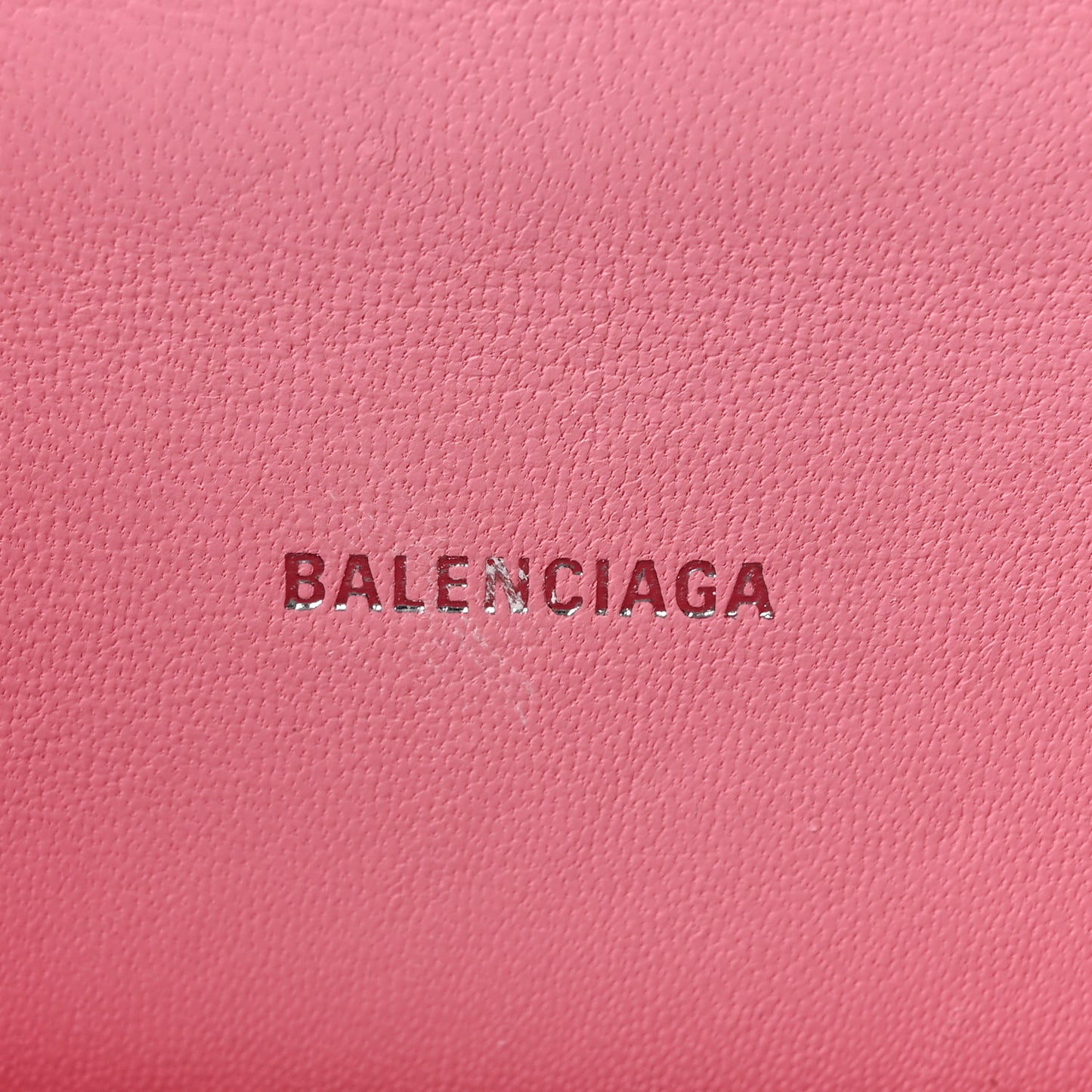 Shiny Calfskin Crocodile Embossed Hourglass Top Handle Bag XS Sweet Pink