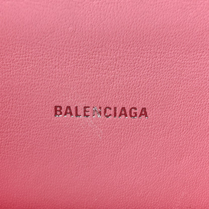 Balenciaga Shiny Calfskin Crocodile Embossed Hourglass Top Handle Bag XS Sweet Pink 6 of 11