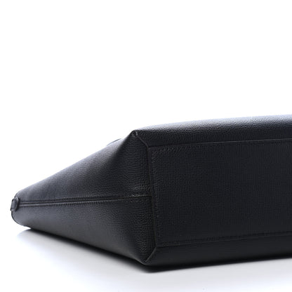 Burberry Grainy Calfskin Haymarket Check Medium Reversible Tote Black 11 of 14
