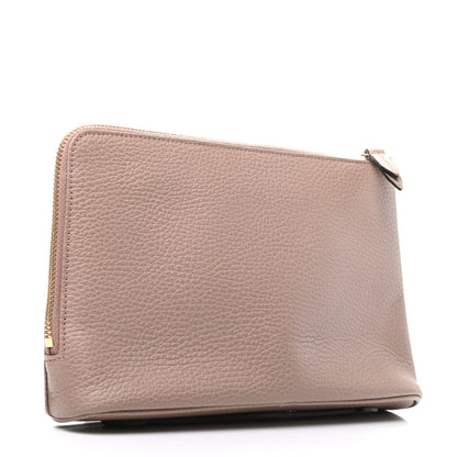 Gucci Calfskin GG Marmont Zip Pouch Porcelain Rose 3 of 8