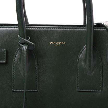 Saint Laurent Calfskin Small Sac De Jour Dark Green 10 of 10