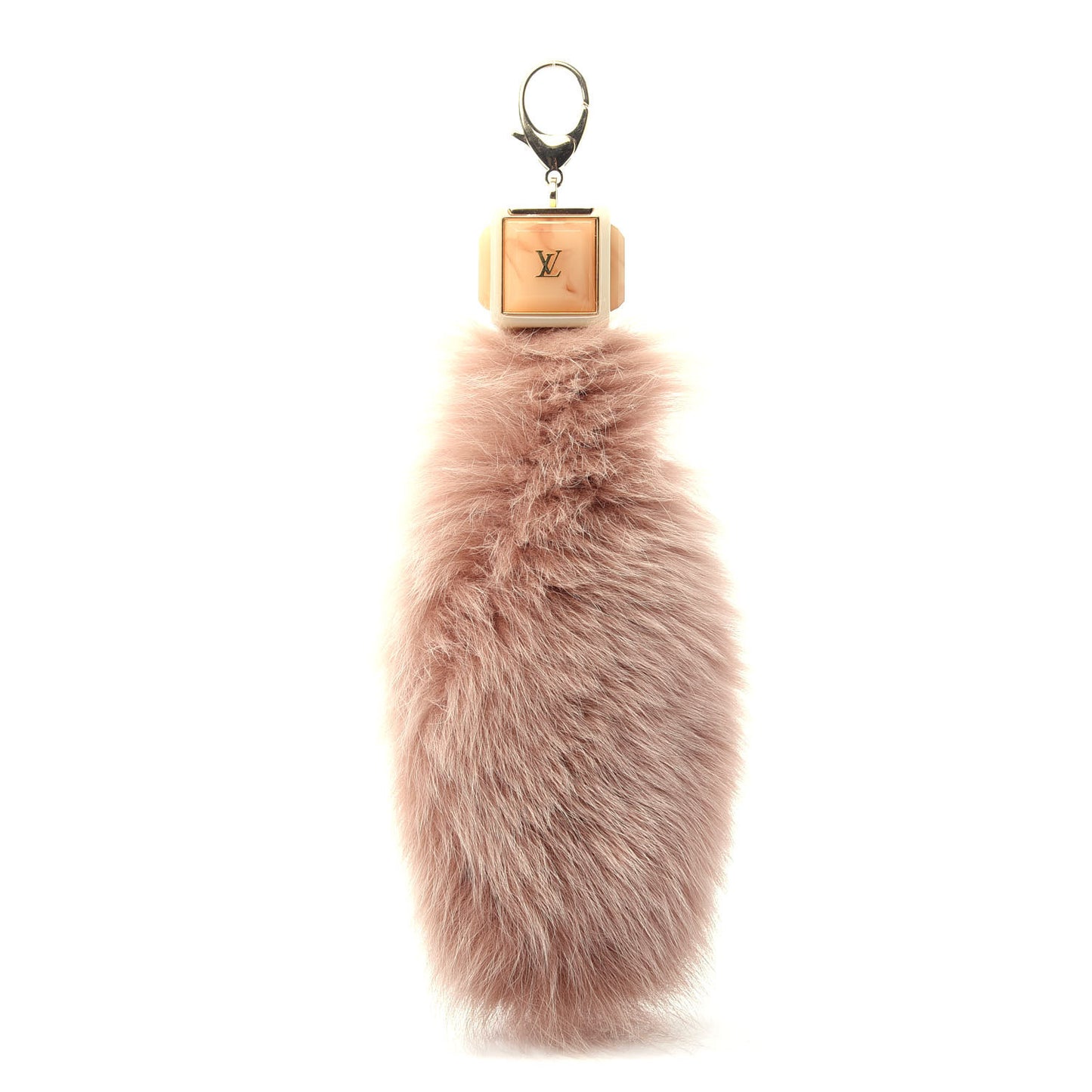 Fox Fur Foxy Key Holder Bag Charm Blush