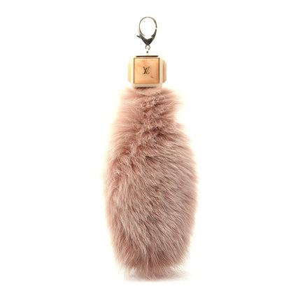 Louis Vuitton Fox Fur Foxy Key Holder Bag Charm Blush 1 of 5