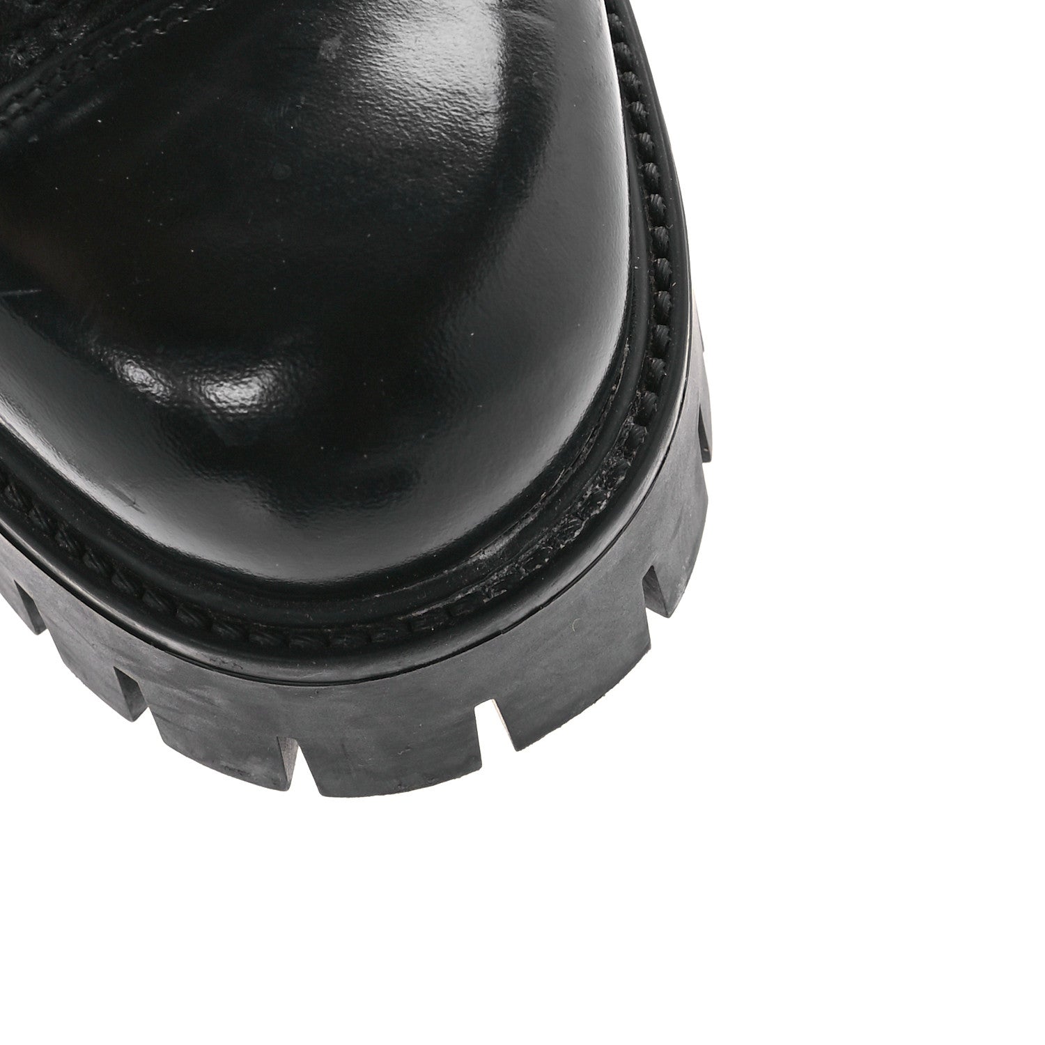Gucci Cordovan Lux Nappa GG Matelasse Lace Up 60mm Combat Boots 38.5 Black 10 of 10