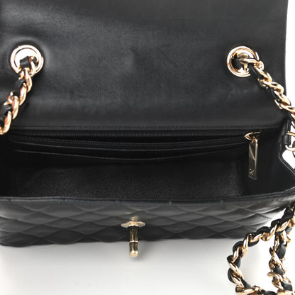 Chanel Lambskin Quilted Mini Coco Charms Rectangular Flap Black 7 of 14