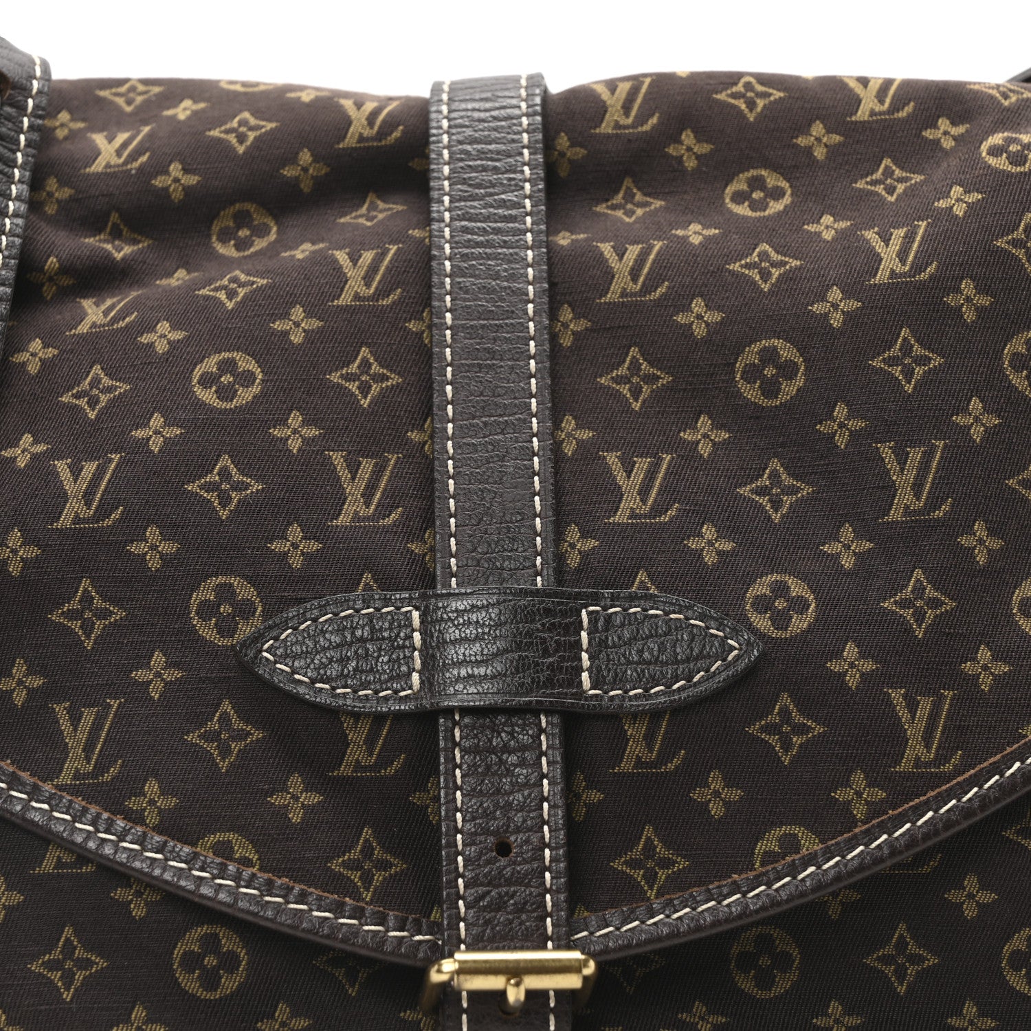 Louis Vuitton Monogram Mini Lin Saumur Ebene 7 of 9