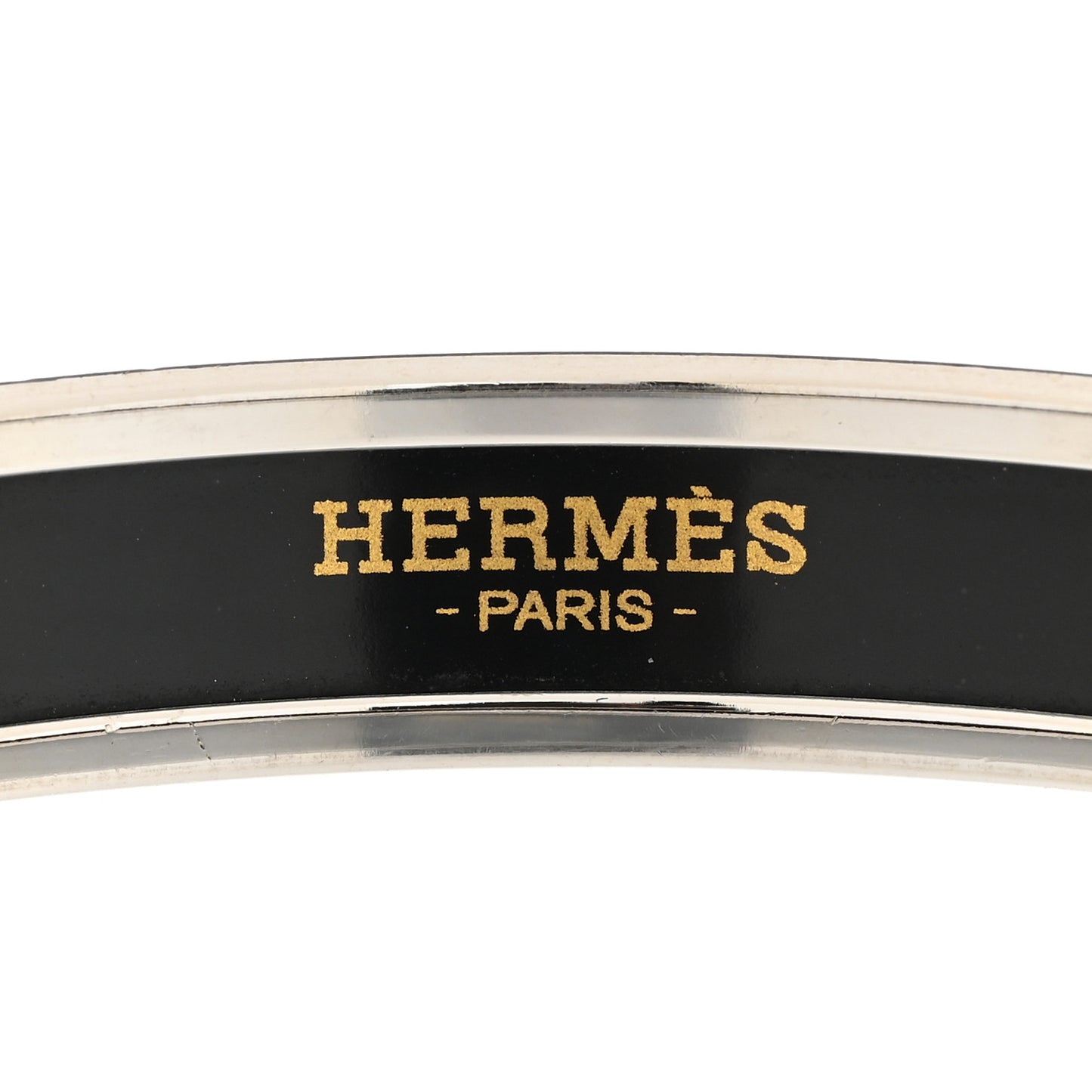 Enamel Printed Narrow Concours d'Etriers Bracelet 70 Foret
