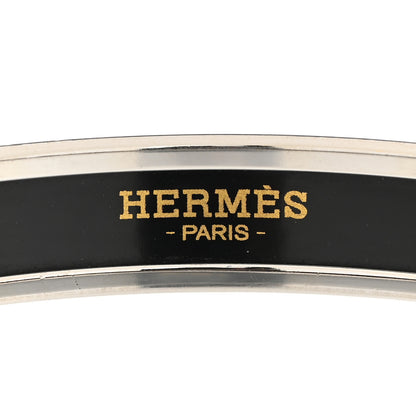 Hermes Enamel Printed Narrow Concours d'Etriers Bracelet 70 Foret 4 of 5