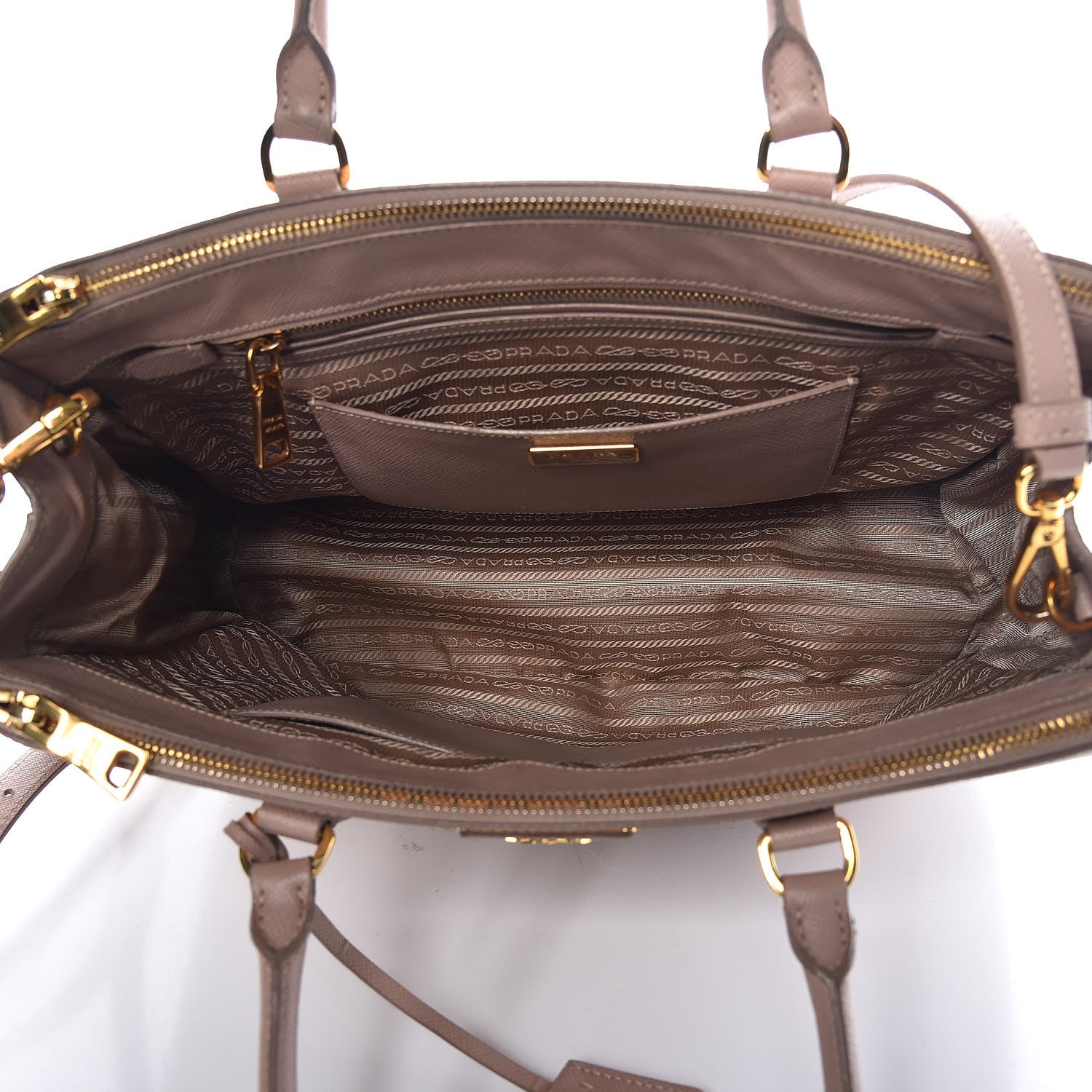 Prada Saffiano Medium Galleria Double Zip Tote Cammeo 6 of 18