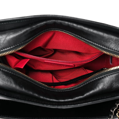 Chanel Aged Smooth Calfskin Quilted Medium Gabrielle Logo Hobo Black 4 of 10