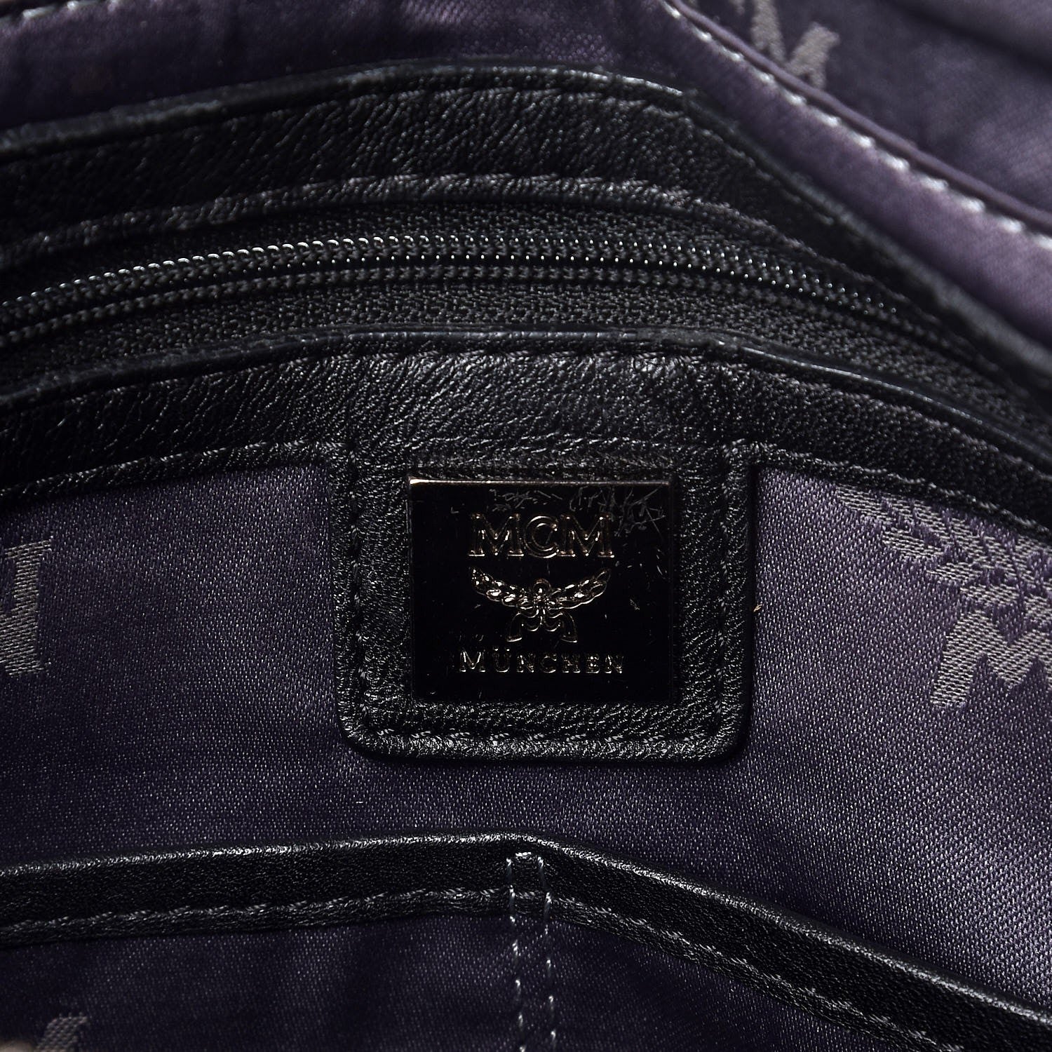 MCM Visetos Studded Messenger Black 9 of 18