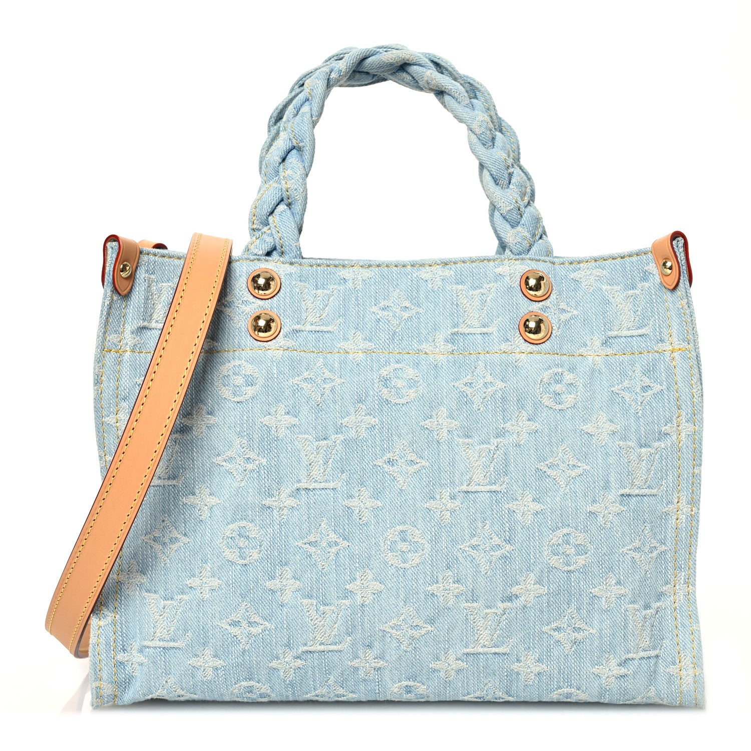 Louis Vuitton Monogram Washed Denim Let Go PM Sky Blue 1 of 11