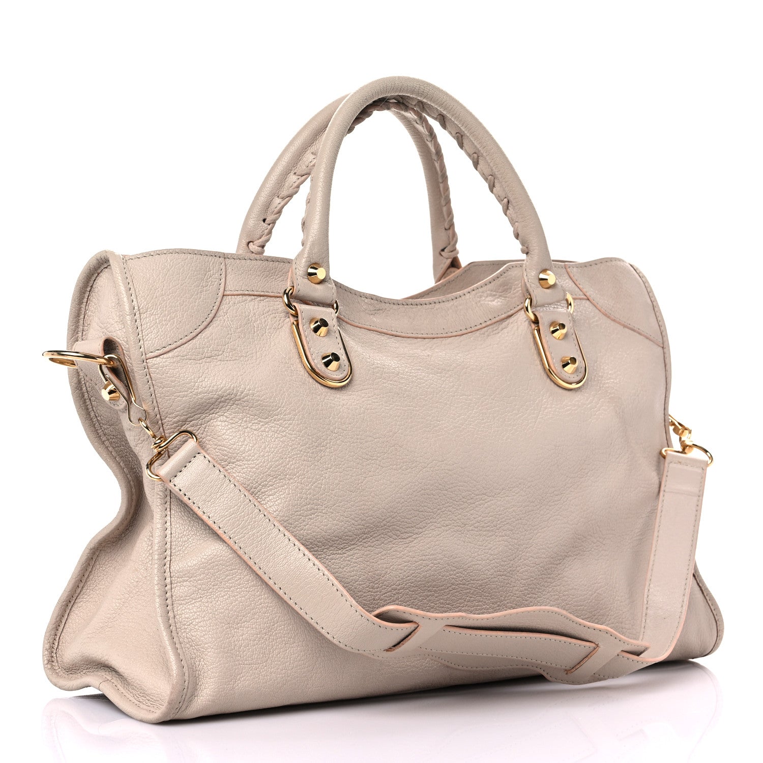 Balenciaga Chevre Gold Hardware Metallic Edge City Beige Praline 3 of 33