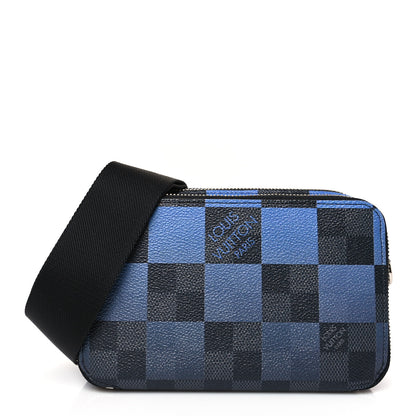 Louis Vuitton Giant Damier Graphite Alpha Wearable Wallet Navy 1 of 9