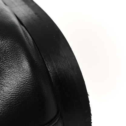 Chanel Lambskin Patent Calfskin Cap Toe Ankle Chain Ballerina Flats 37.5 Black 13 of 17