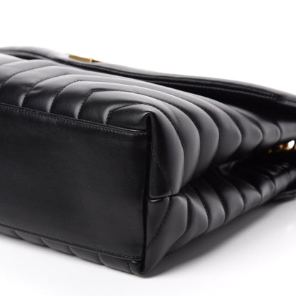 Saint Laurent Calfskin Y Quilted Monogram Medium Loulou Chain Satchel Black 7 of 12