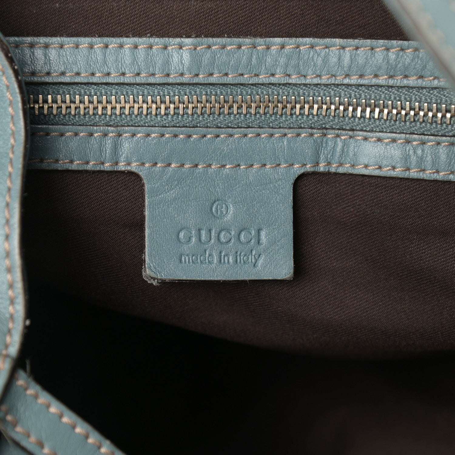 Gucci Monogram Large Wave Hobo Blue 5 of 14