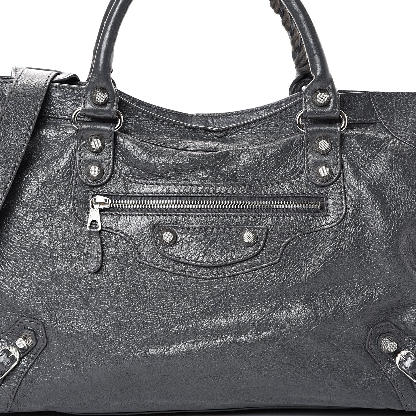 Agneau Giant 12 Silver Hardware City Gris Fossile