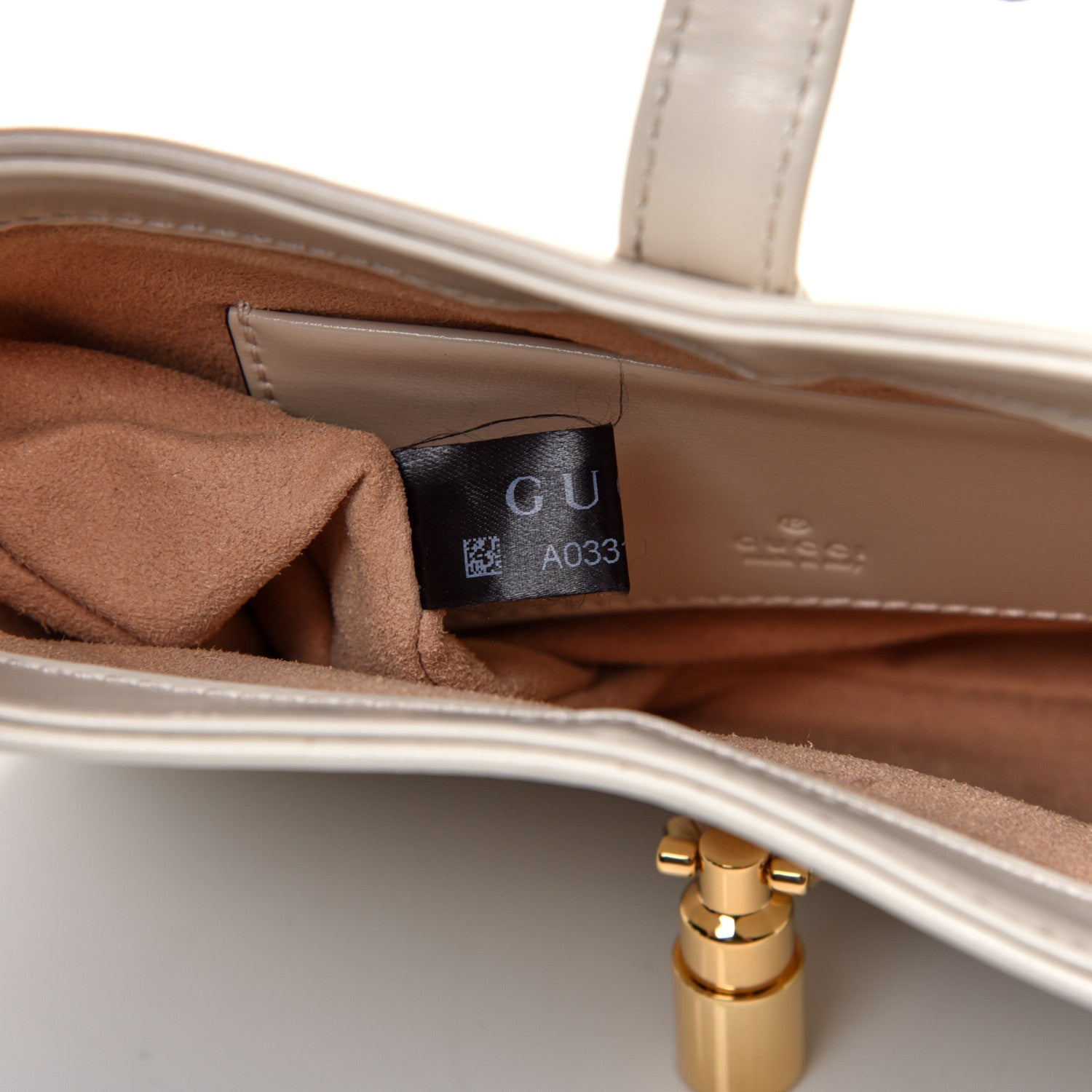 Gucci Boarded Dyana Lux Calfskin Mini Jackie 1961 Hobo Mystic White 9 of 13