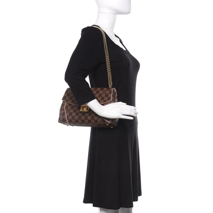 Louis Vuitton Damier Ebene Caissa Clutch Rose Ballerine 3 of 10