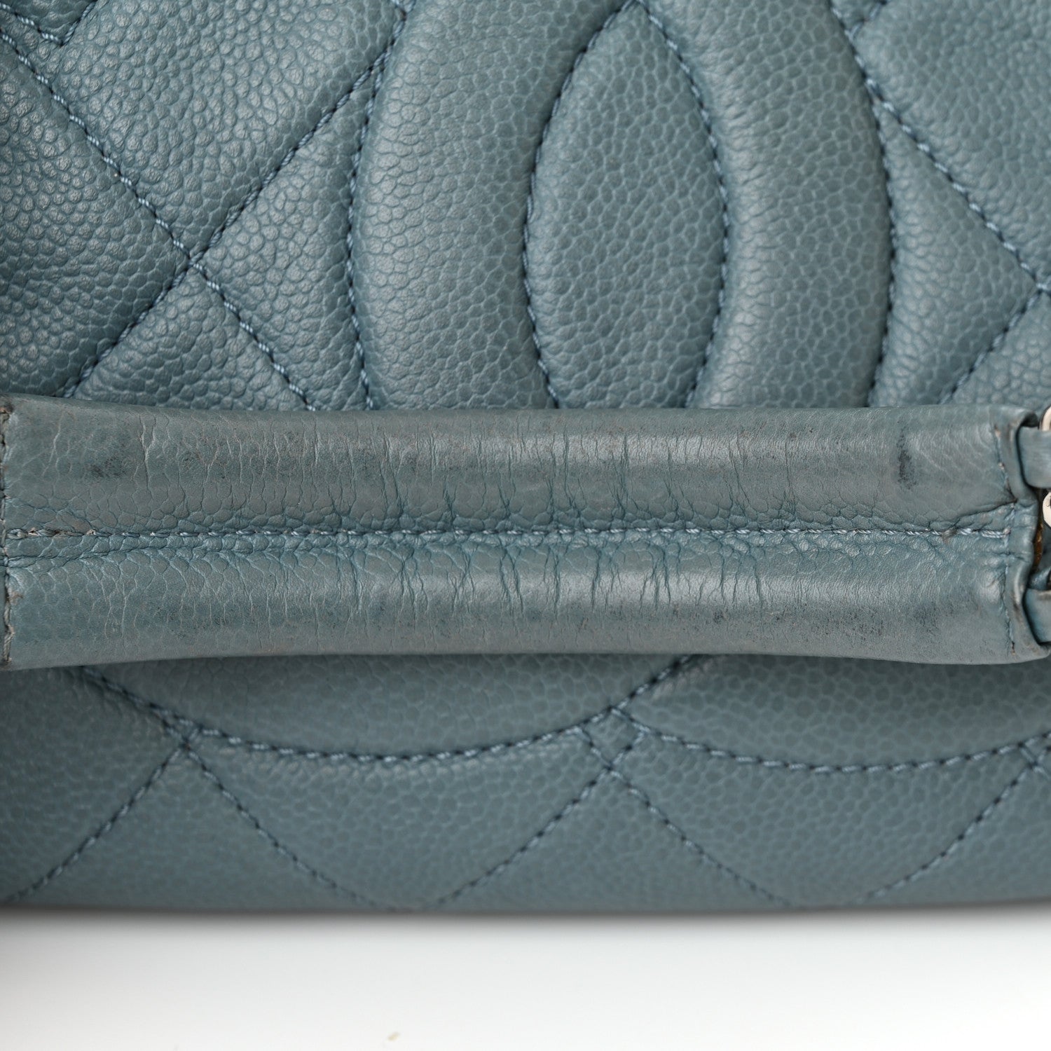 Chanel Caviar Quilted Timeless CC Tote Blue 23 of 24