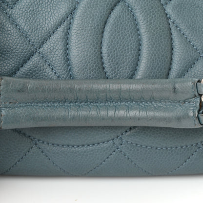 Chanel Caviar Quilted Timeless CC Tote Blue 23 of 24