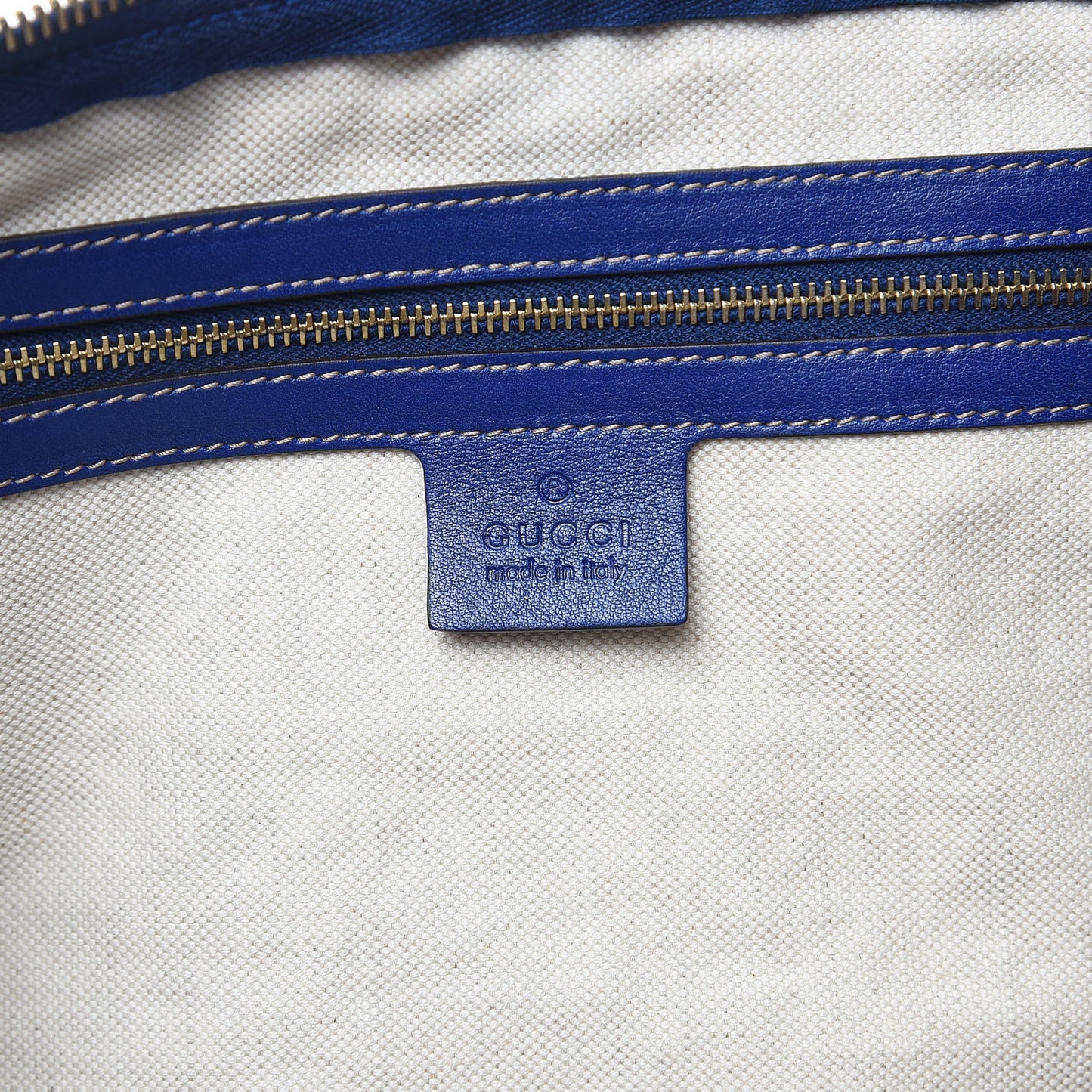 GG Plus Monogram Large Boston USA Flag Unicef Duffle Blue