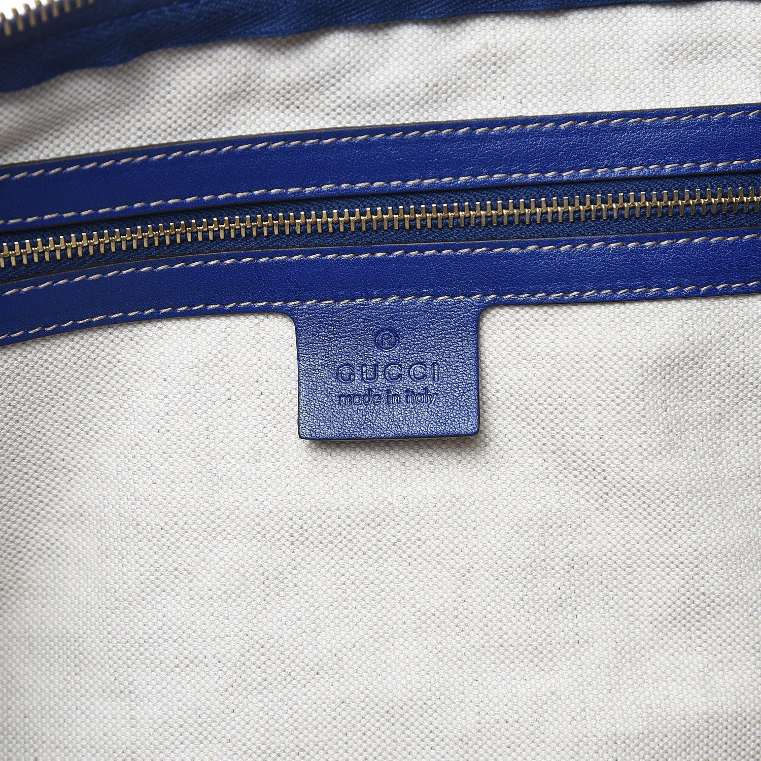 Gucci GG Plus Monogram Large Boston USA Flag Unicef Duffle Blue 6 of 10