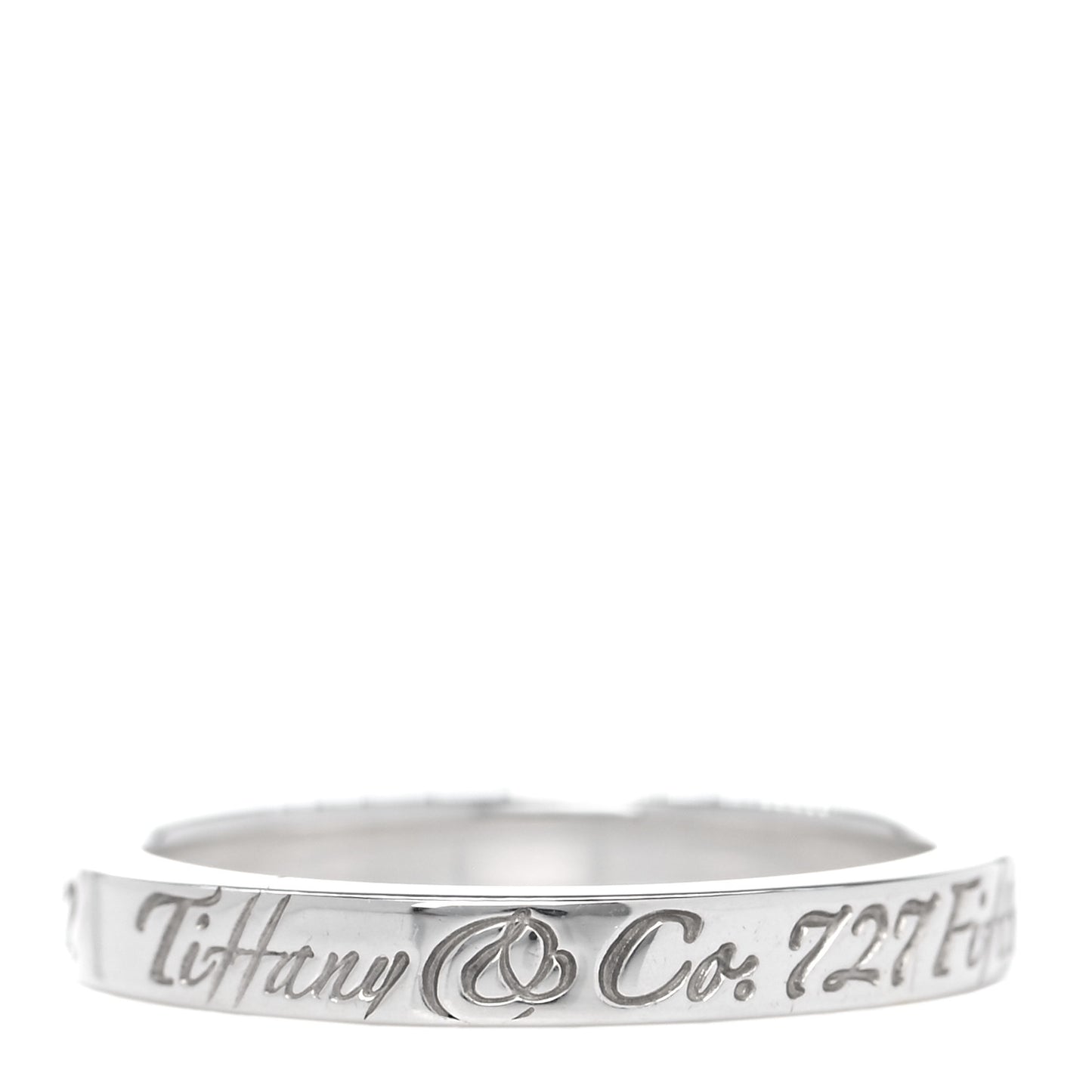 Sterling Silver Notes Narrow Ring 50 5.5