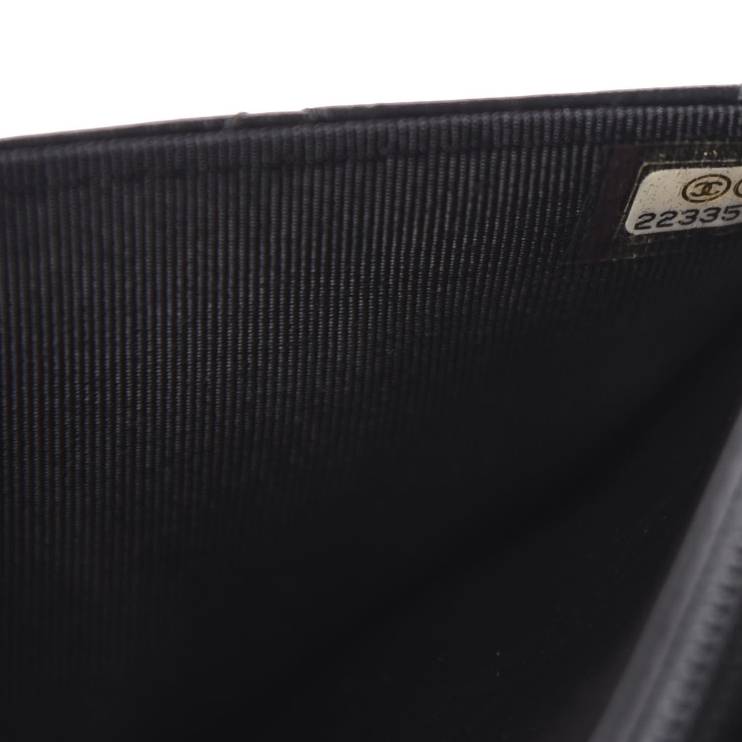 Aged Calfskin Quilted Lucky Charms Casino 2.55 Reissue Wallet On Chain WOC Black