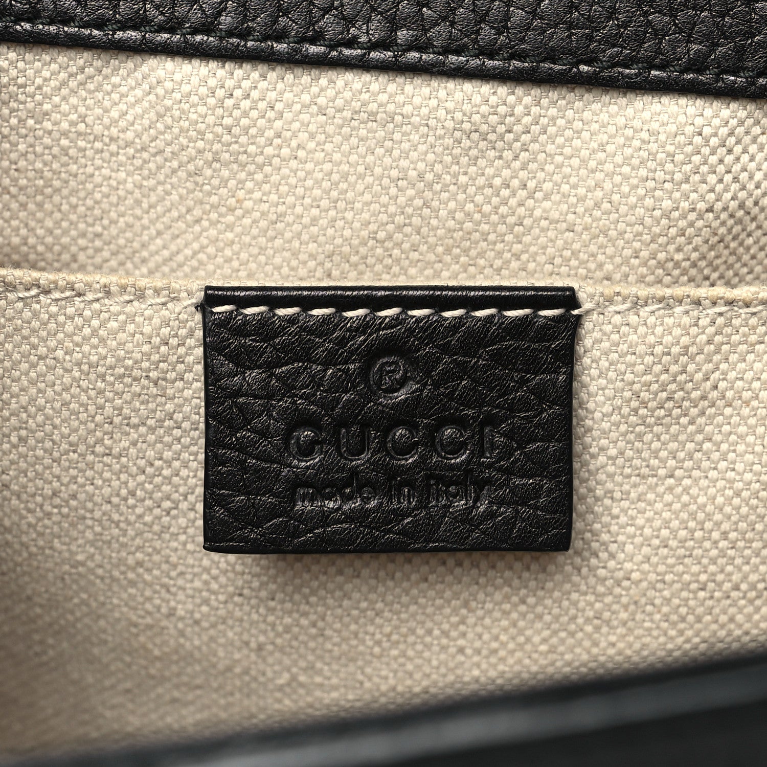 Gucci Calfskin Mini GG Marmont Top Handle Bag Black 6 of 10