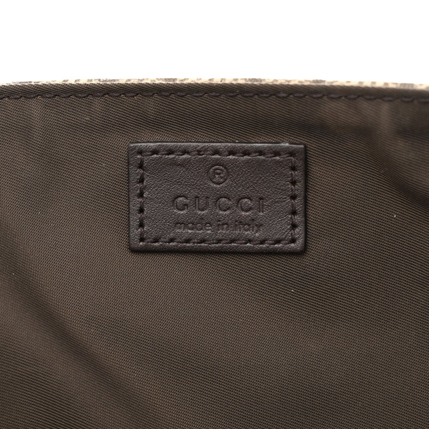 GG Plus Monogram Messenger Diaper Bag Dark Brown