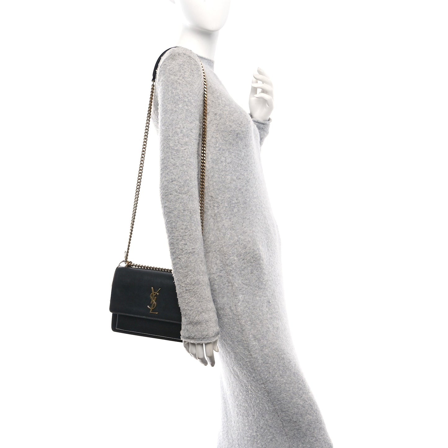 Calfskin Medium Monogram Sunset Black