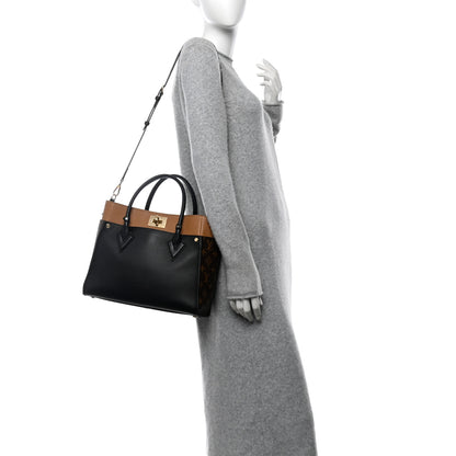 Louis Vuitton Calfskin Monogram On My Side Black 2 of 13