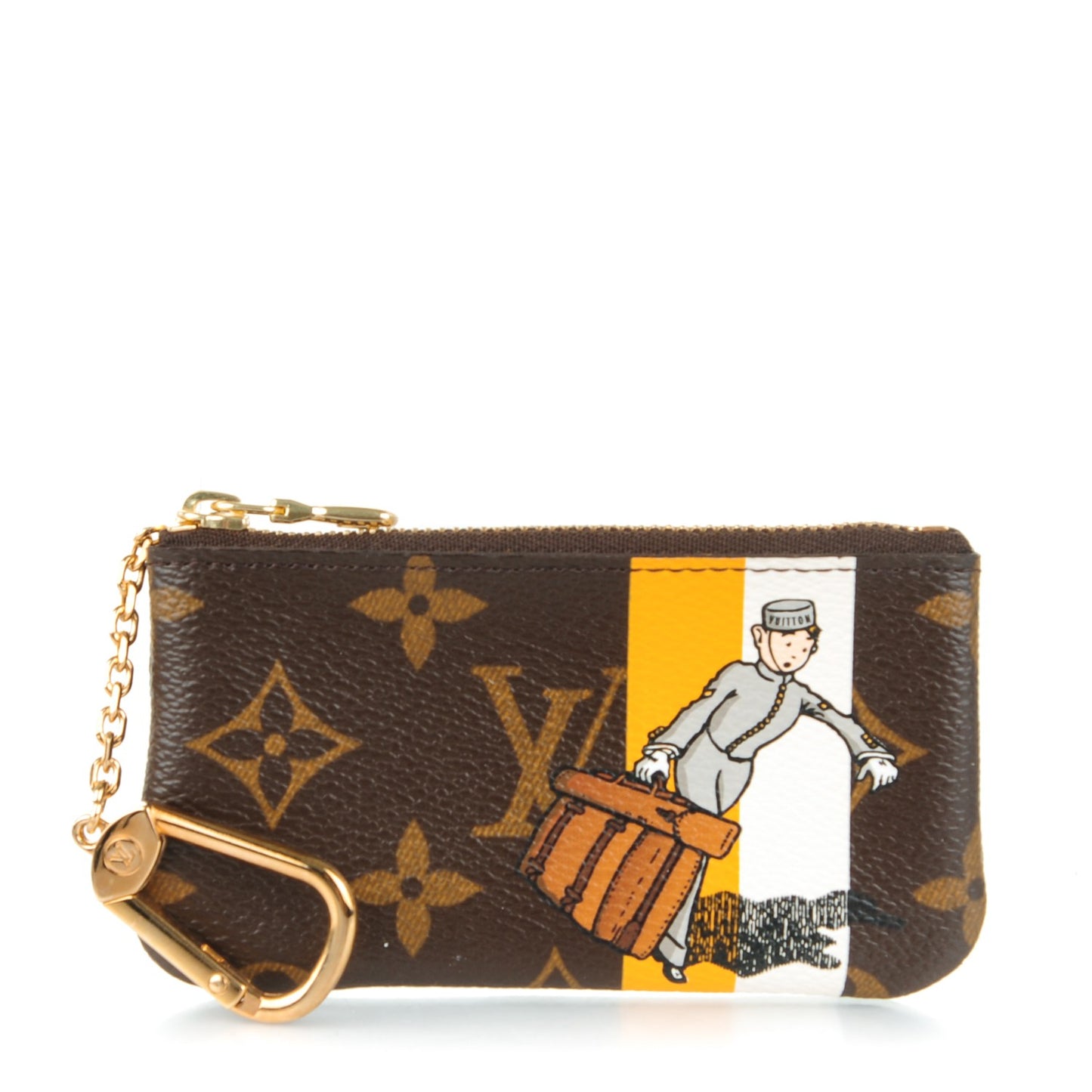 Monogram Groom Key Pouch