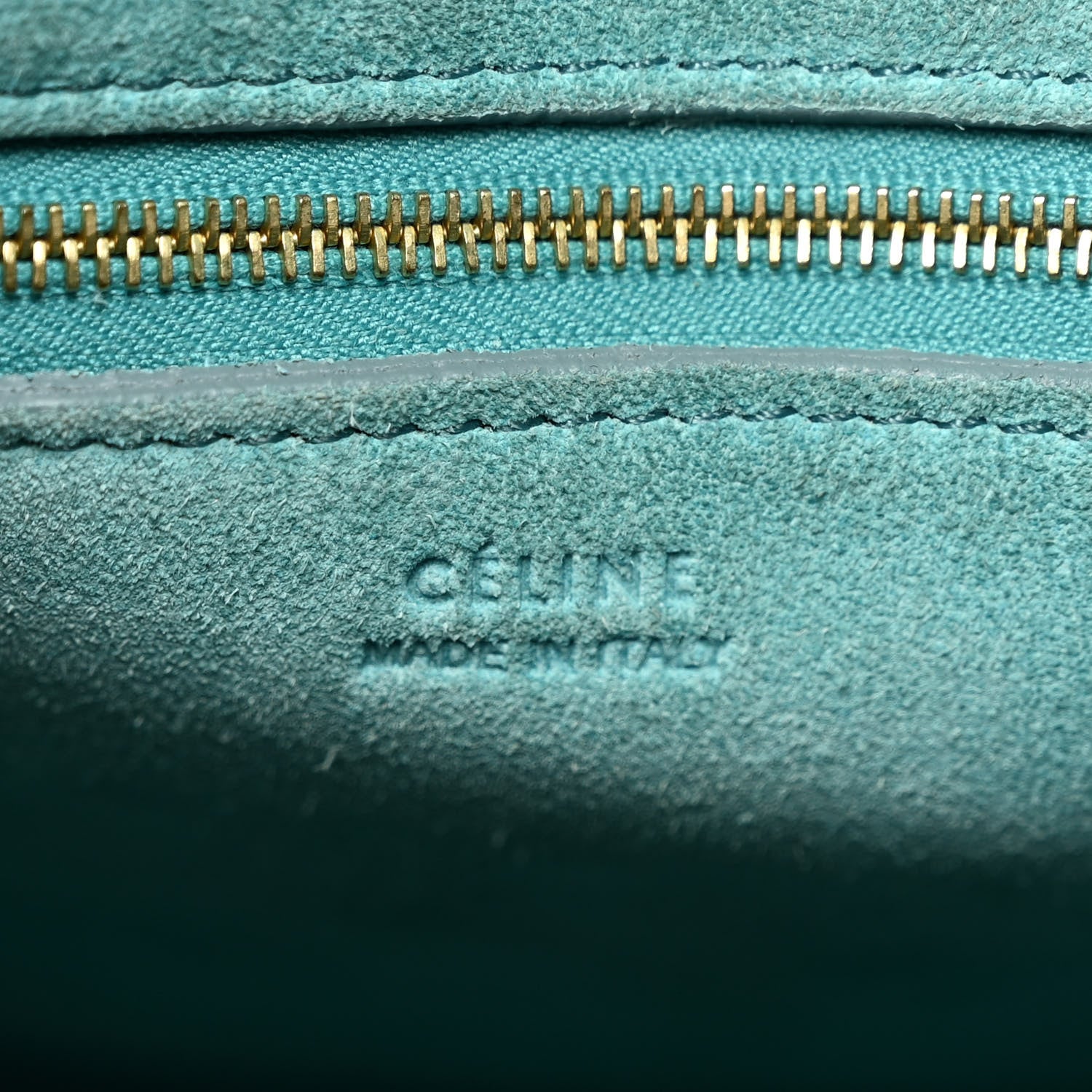 Celine Soft Grained Calfskin Sangle Bucket Bag Antarctic 6 of 11