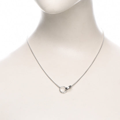 Cartier 18K White Gold Interlocking LOVE Necklace 2 of 5