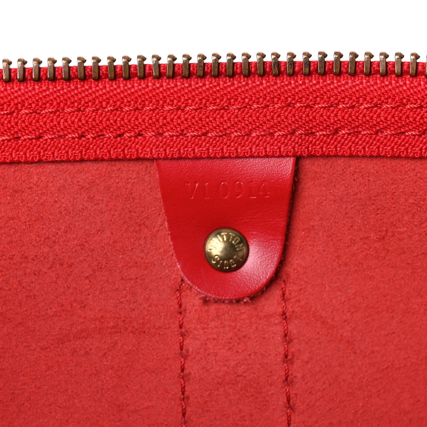 Louis Vuitton Epi Keepall 50 Castillan Red 6 of 13