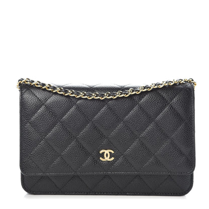 Chanel Caviar Quilted Wallet On Chain WOC Black 1 of 11