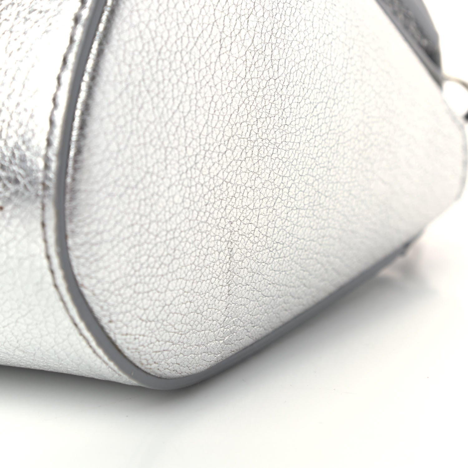 Givenchy Metallic Calfskin Mini Pandora Box Chain Crossbody Bag Silver 7 of 7