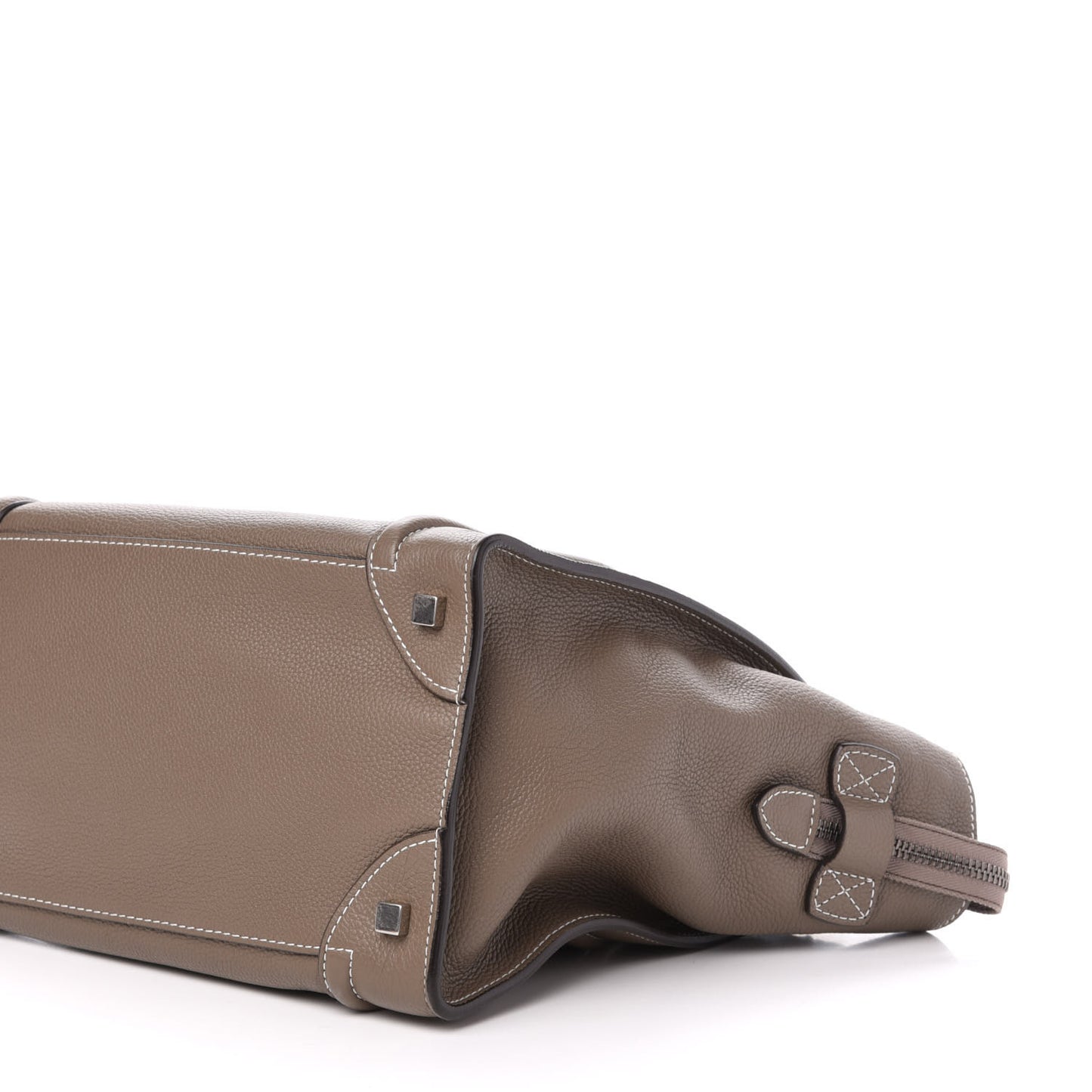 Drummed Calfskin Mini Luggage Souris
