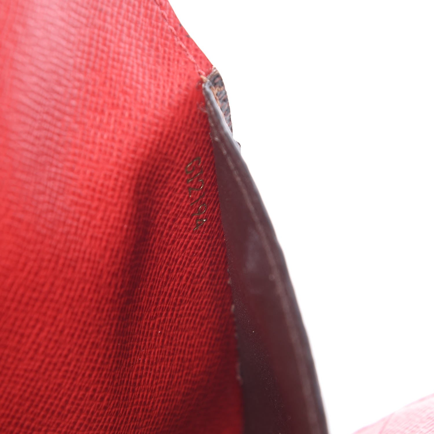 Louis Vuitton Damier Ebene Josephine Wallet Red 9 of 25