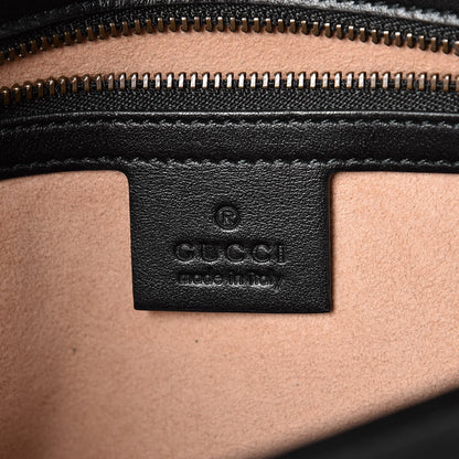 Gucci Calfskin Matelasse Small GG Marmont Shoulder Bag Black 5 of 9