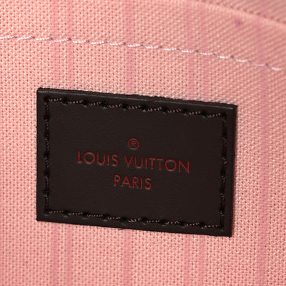 Louis Vuitton Damier Ebene Neverfull MM GM Pochette Rose Ballerine 6 of 6