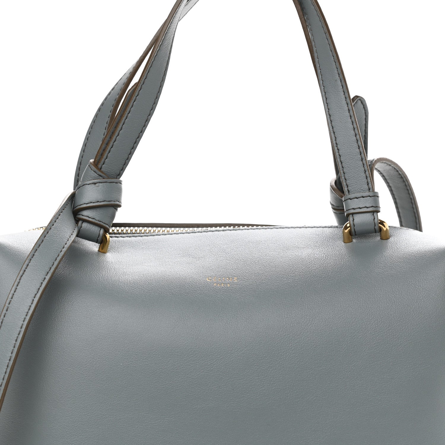 Celine Lambskin Small Soft Cube Satchel Storm 7 of 9
